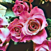 PINK ROSES WIRELESS CHARGER 