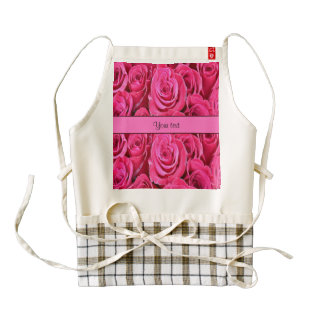Pink Roses Zazzle HEART Apron
