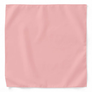 Pink Rosette Solid Color Pastel Print Bandana
