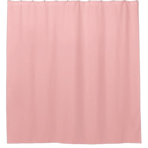 Pink Rosette Solid Color Pastel Print Shower Curtain