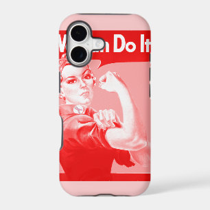 Pink Rosie the Riveter "We Can Do It!" Poster iPhone 17 Case