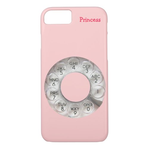 Pink Rotary Phone iPhone 7 Case