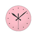 Pink Round Clock Pink Round Clock