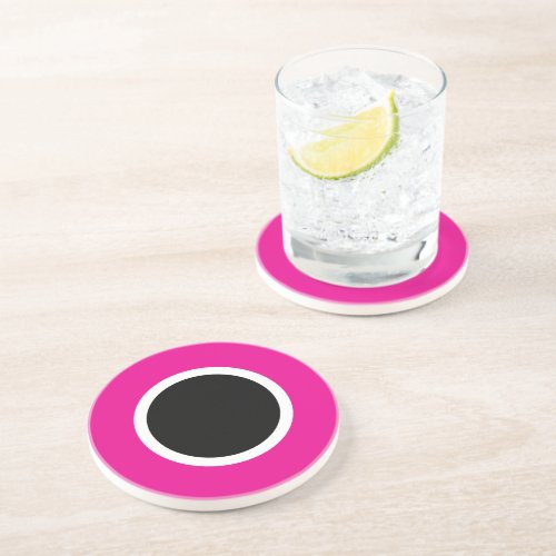 Pink Round Sandstone Coaster