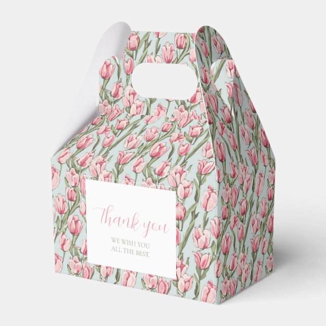 Pink Row Serenity  Favor Boxes (Front Side)