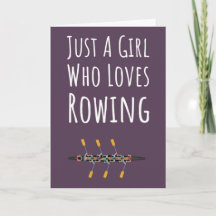 Pink Rowing Cards For Girls