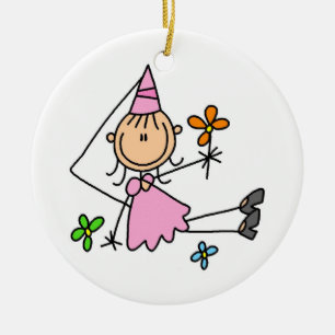 Pink Royal Princess Ceramic Ornament