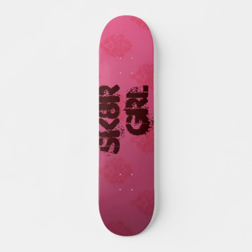 Pink_rtln_ sk8r grl skateboard deck