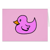Pink Rubber Duck (Front Horizontal)
