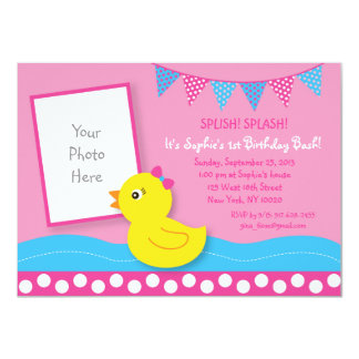 Duck Birthday Party Invitations & Announcements | Zazzle