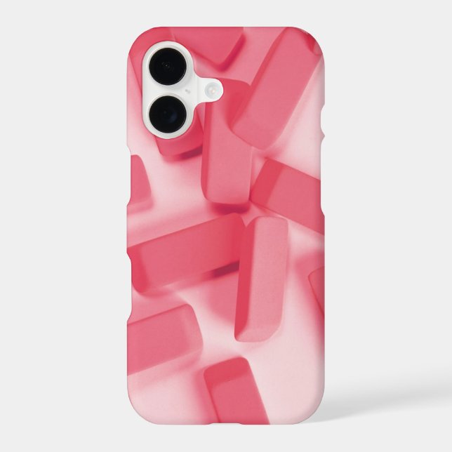 Pink Rubber Erasers iPhone Case (Back)