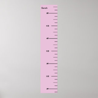 Pink Ruler Growth Chart