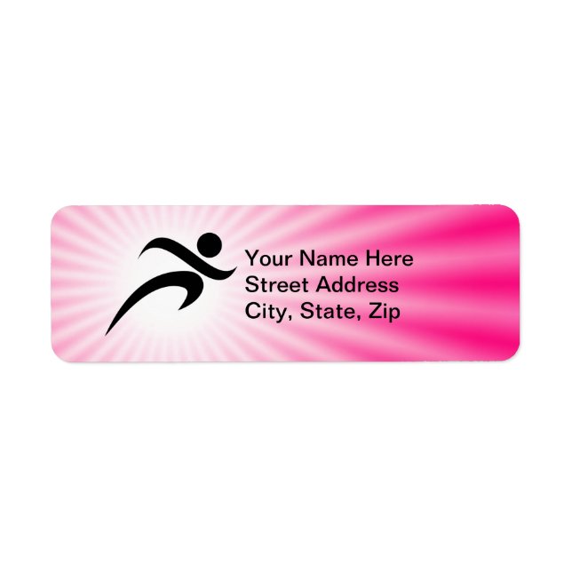 Pink Running Label (Front)