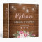 Pink Rustic Bridal Shower Memory Keepsake Album
