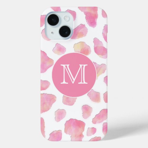 PINK SAFARI  Pink Leopard Monogram Phone Case