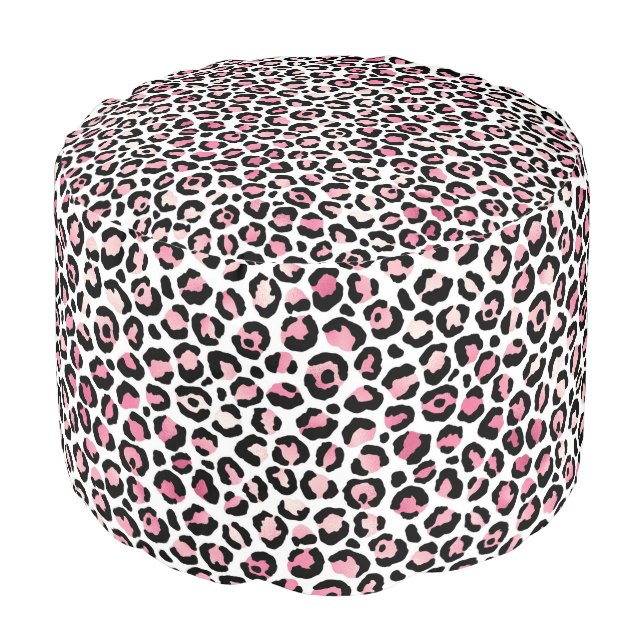 Pink Safari Series Design 14  Pouf (Angled Front)