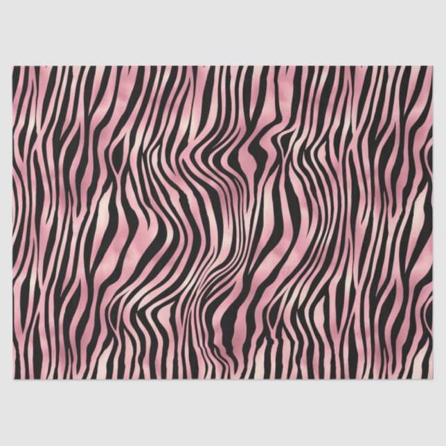 Pink Safari Series Design 7 Tissue Paper (Front)
