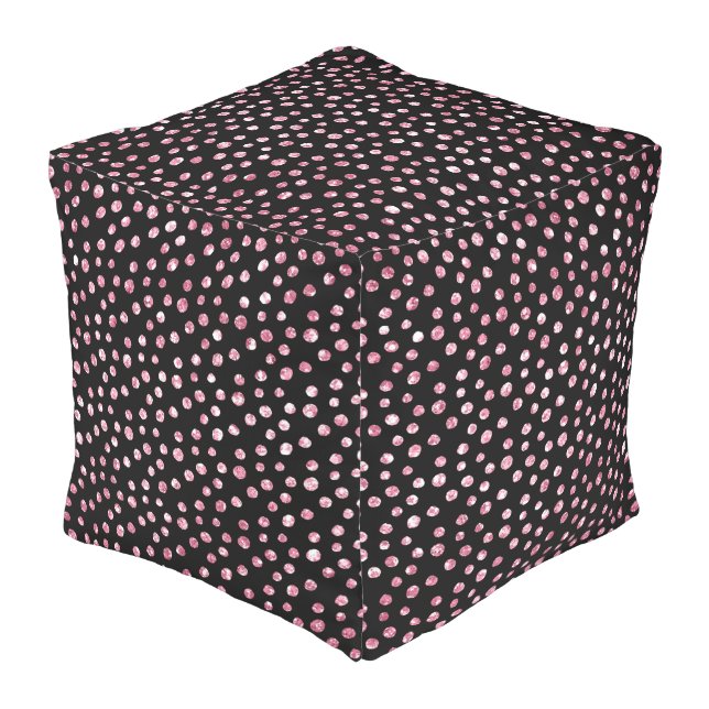 Pink Safari Series Design 8  Outdoor Pouf (Angled Front)