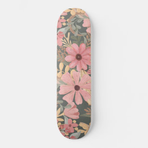 Watercolor floral bouquet  Skateboard Complete - Premium