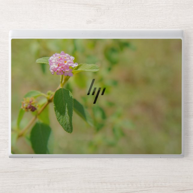 Pink Sage Leaves  Pattern  HP Laptop Skin (Front)