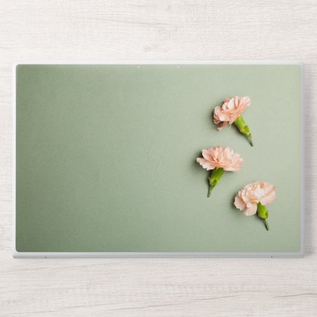  Pink Sage Leaves  Pattern HP Laptop Skin (Front)