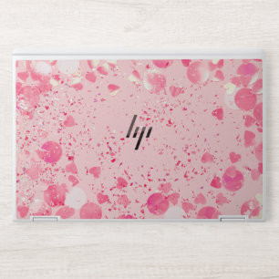 Pink Sage Leaves Pattern HP Laptop Skin