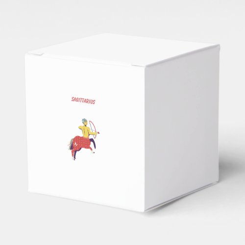Pink Sagittarius, zodiac, star sign Favor Boxes