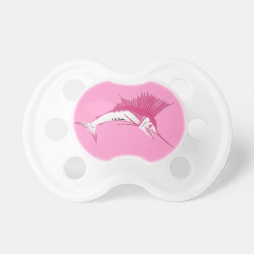 Pink Sailfish Pacifier