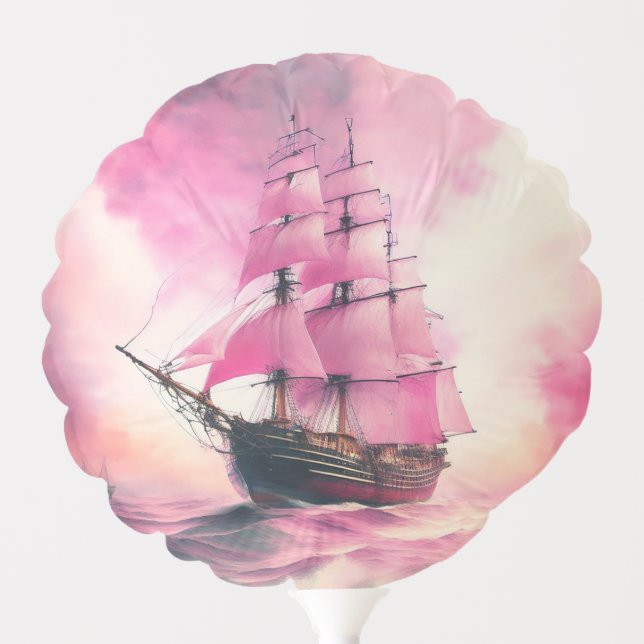Pink Sails themed  Balloon (Front)