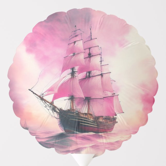 Pink Sails themed  Balloon (Front)