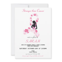 Pink Sakura Breast Cancer Survivor Fundraiser Invitation