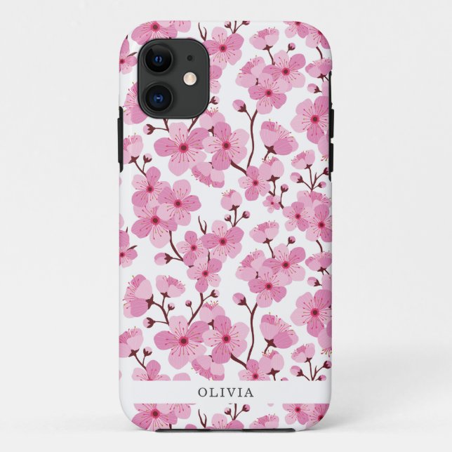 Pink Sakura Case-Mate iPhone Case (Back)
