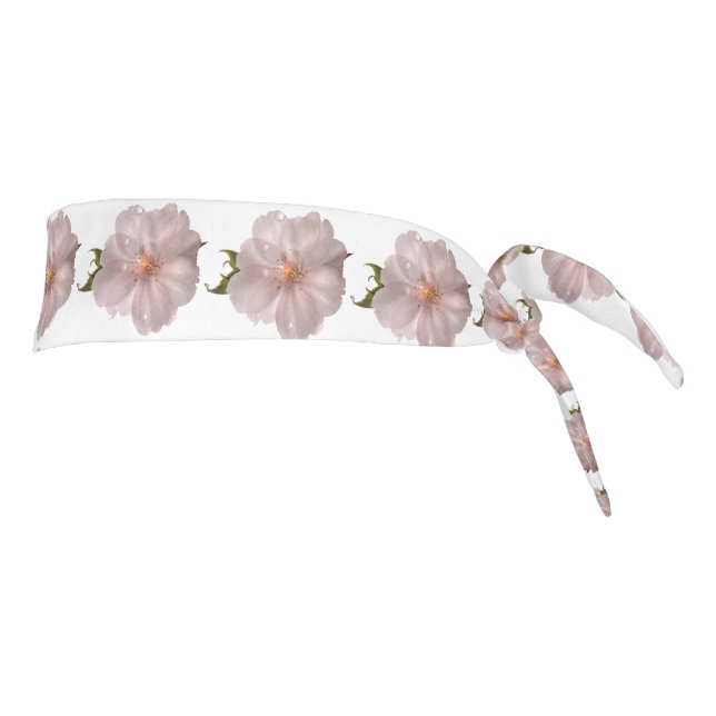 Pink Sakura Cherry Blossom Flower  Tie Headband (Rotate 90)