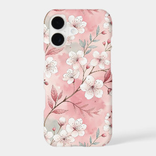 Pink Sakura Flower Pattern iPhone 17 Case
