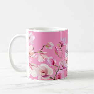Pink Sakura Flowers Design Coffee Mug