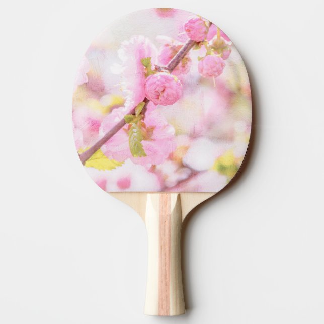 Pink sakura flowers - Japanese cherry blossom Ping-Pong Paddle (Back)
