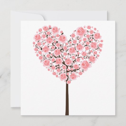 Pink sakura heart tree (Cherry blossom) (Front)