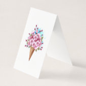Pink Sakura Ice Cream Waffle Cone (Front)