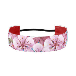 Pink Sakura Ice Cream Waffle Cone Athletic Headband