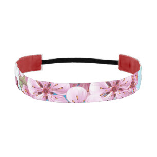 Pink Sakura Ice Cream Waffle Cone Athletic Headband