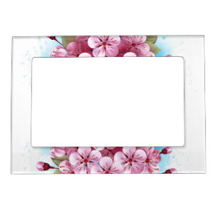 Pink Sakura Ice Cream Waffle Cone Magnetic Frame