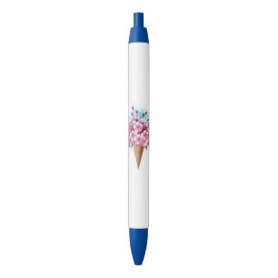Pink Sakura Ice Cream Waffle Cone Pen