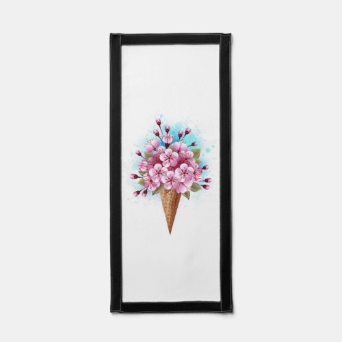 Pink Sakura Ice Cream Waffle Cone Pennant