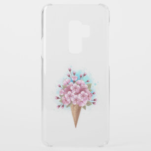 Pink Sakura Ice Cream Waffle Cone Uncommon Samsung Galaxy S9 Plus Case