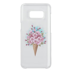 Pink Sakura Ice Cream Waffle Cone Uncommon Samsung Galaxy S8 Case