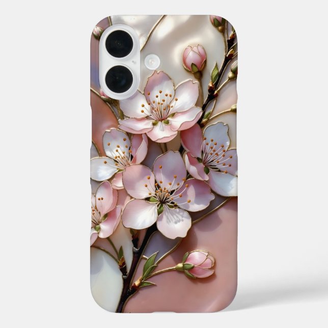 Pink Sakura iPhone Case Romantic Floral Design (Back)