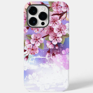 Pink Sakura on Painting Background Case-Mate iPhone 14 Pro Max Case