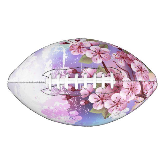 Pink Sakura on Painting Background Football (Front)