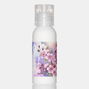 Pink Sakura on Painting Background Hand Lotion