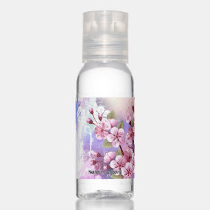 Pink Sakura on Painting Background Hand Sanitizer